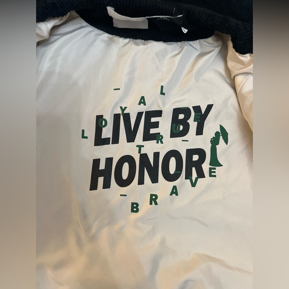 ✨ Rare! Disney Mulan “Live By Honor” Corduroy Varsity Bomber Jacket - Picture 9 of 11